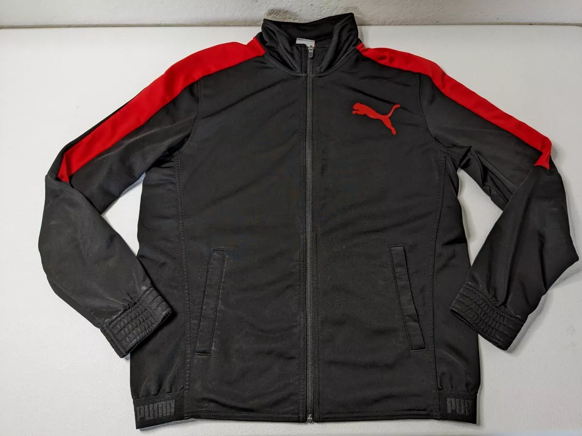 Black and top red puma jacket