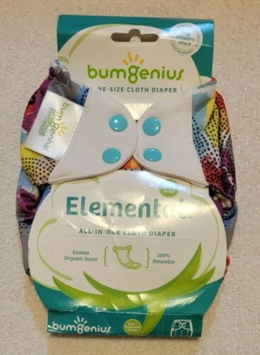 Algodón Orgánico bumGenius pañales de tela Bebé Todo en Uno