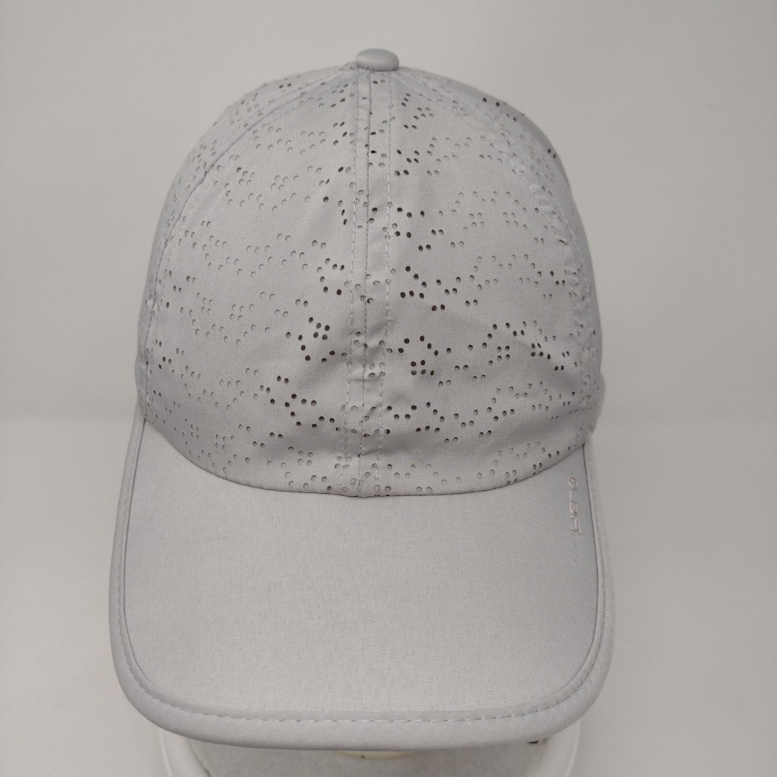 Layer Strapback Hat Gray OSFA Adjustable Laser Cu… - image 2