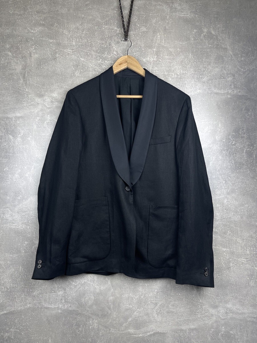 ジャケット・アウター MARGARET HOWELL / linen tailored jacket MHL. Margaret Howell 22SS Tailored Jacket L Navy Linen Blend