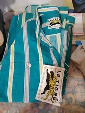 Vintage Le Tigre Long Sleeve Button Down Shirt Green Size 14-5-141/2 Made in USA