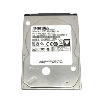 Toshiba 磁気ディスク装置 AS1HDD05 通電確認のみ 現状渡し Toshiba MQ01ABD Series MQ01ABD050 500GB 2.5