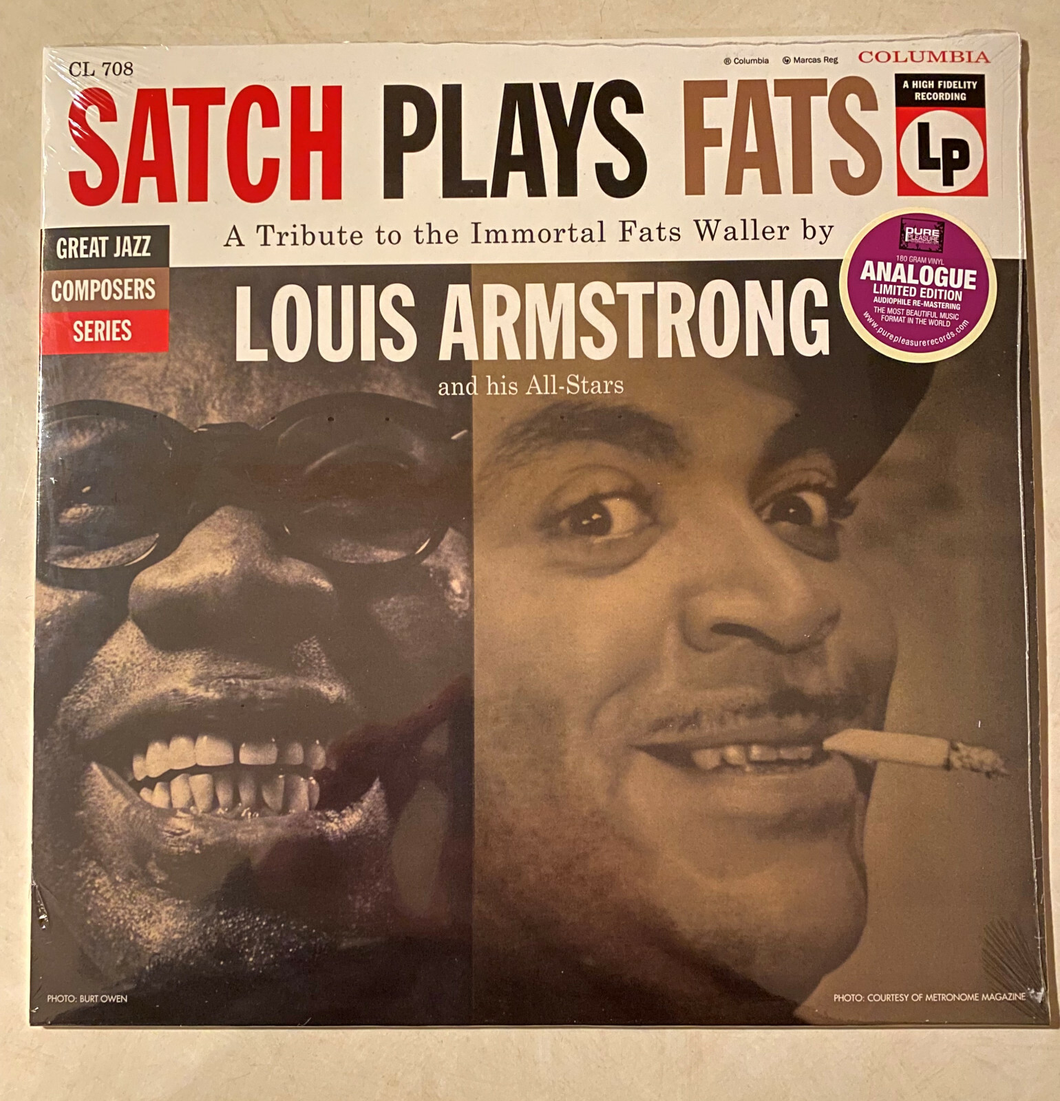 VINYL LP RECORD Louis Armstrong Satch Plays Fats CBS 1983