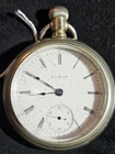 Antique Elgin Pocket Watch 7 Jewels Patented Case Runs Well c.1890s 58mm