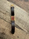Vintage Seiko Slim Tank Quartz Men's Wrist Watch Gold Plated, Leather Strap