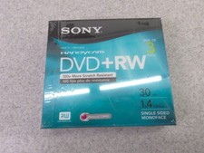 Sony 3 Pack DVD RW 30 Min. 1.4GB New For Handycam and Similar Mini DVD Cameras