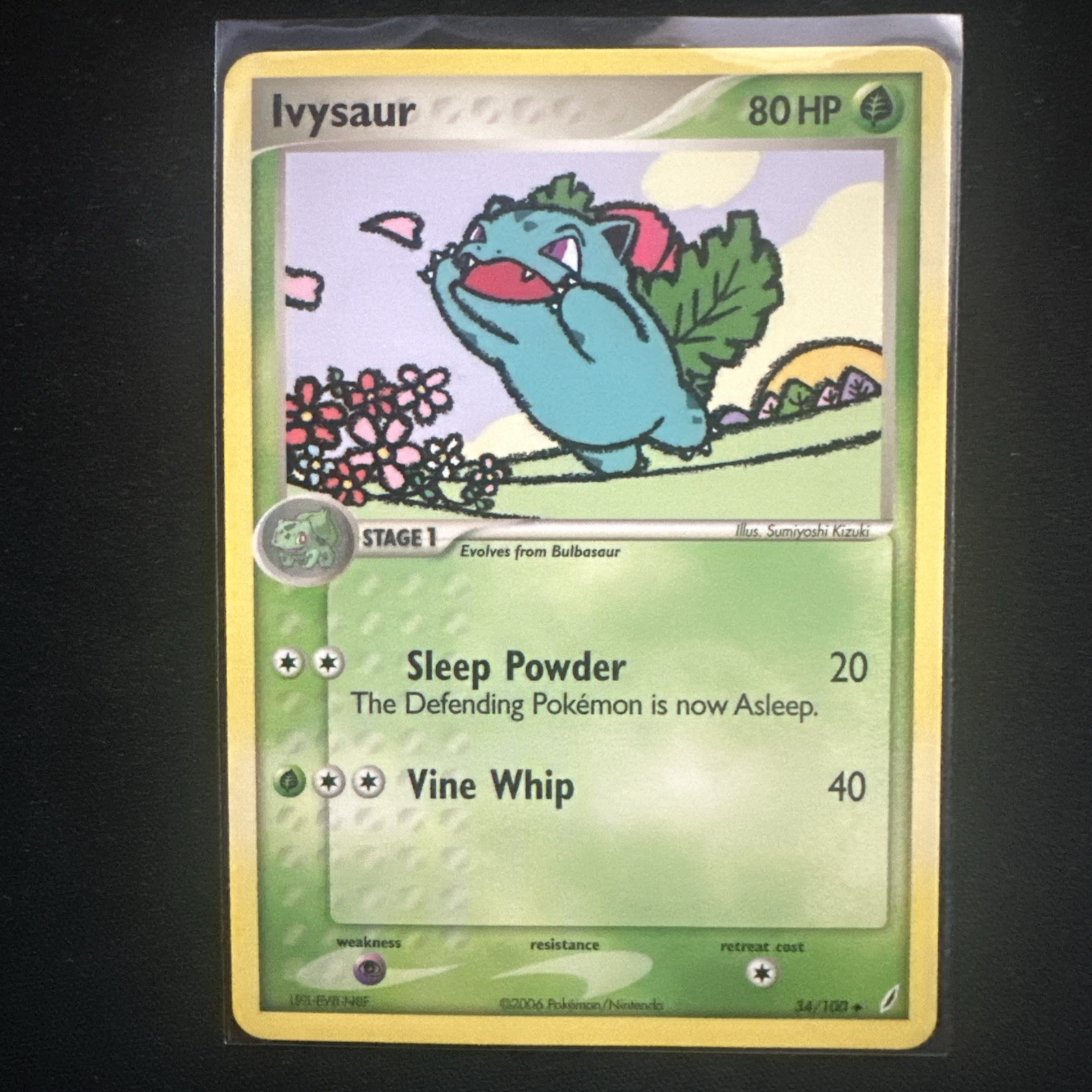 Ivysaur 2006 Pokemon Ivysaur 34/100  EX Crystal Guardians NM