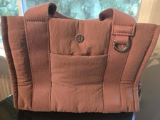 Lululemon Dusty Pink Small Mini Tote NWOT Clutch Bag Purse Spiced Chai