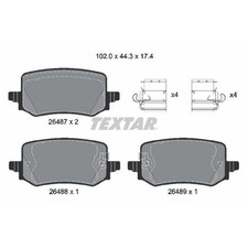 Satz Bremsbeläge Bremsklötze hinten für KIA Sportage 5 NQ5 | 24121873