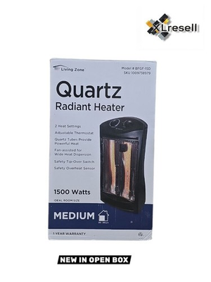 #ad #ad living zone 1500 Watt Black Electric Tower Quartz Infrared Space Heater $54.90