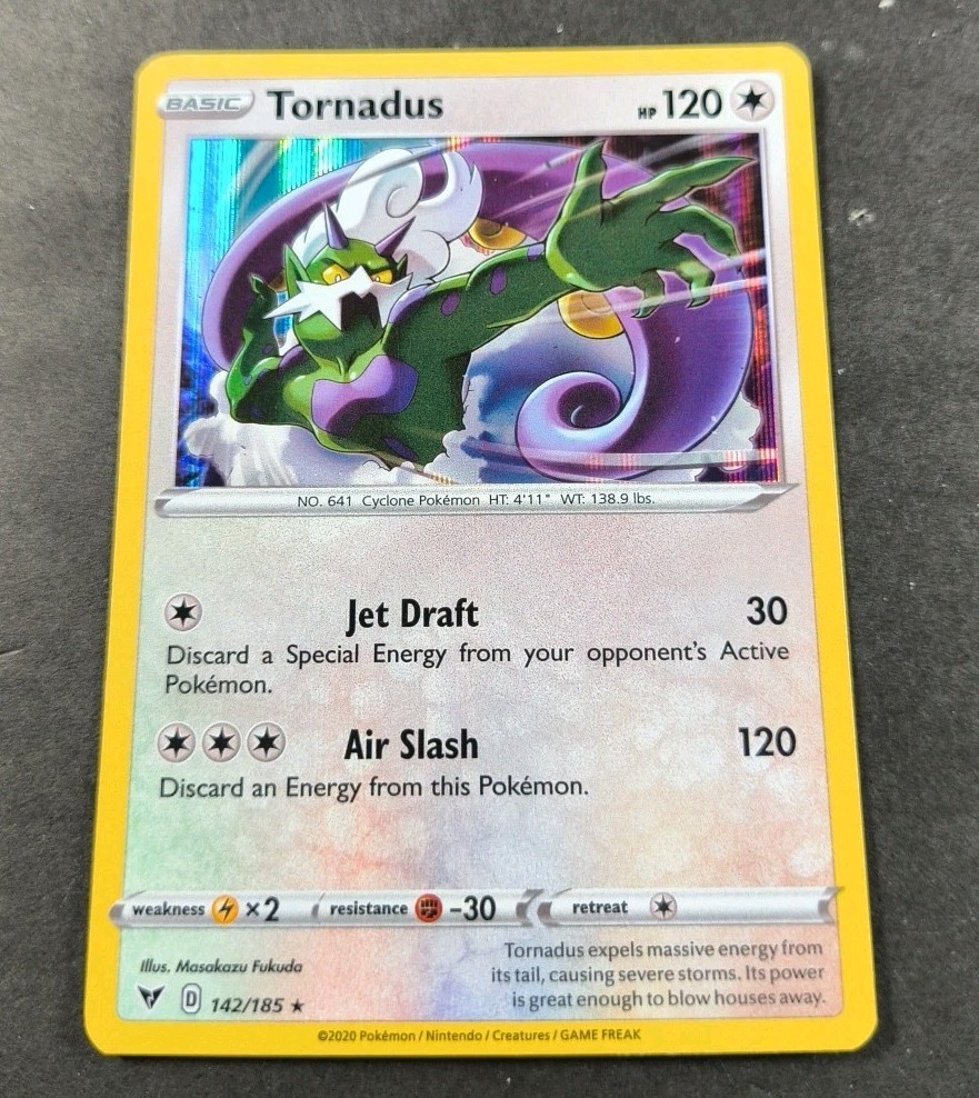 Pokemon Vivid Voltage Tornadus Holo Rare Card 142/185 NM
