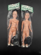 Lot Of 2 Vintage Dexter's "Dress Me Doll" Moveable Head 7 1/2 Hong Kong 18-105
