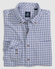 johnnie-O Sycamore Tucked Button Up Shirt Maliblu Size L