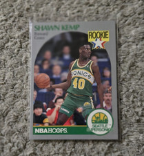 NBA Hoops Shawn Kemp Seattle SuperSonics Rookie #279 1990-91 Basketball Card. rookie card picture