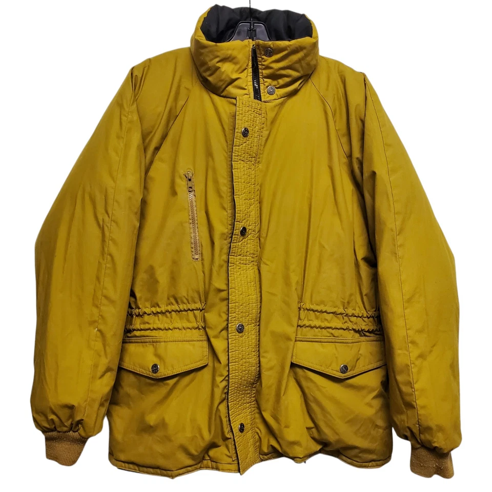 TRIPLE FAT GOOSE Jacket Mens XL Black Beige Puffer Parka REVERSIBLE Zip Outdoor - Image 2 of 4