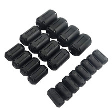 20Pcs Clip-On Ferrite Ring Core Ferrite Bead RFI EMI Noise Suppressor Cable Clip
