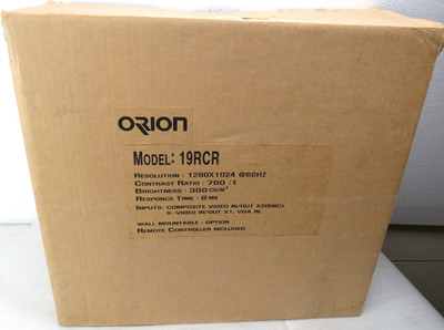 Orion 19RCR 19'' 8U Rack Mount Monitor [CTA]