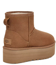 UGG Classic Mini Plateau Stiefel - Chestnut (UK 8 / EU 41 / US 10)
