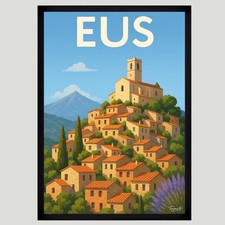 Affiche Poster mural Eus Taille A3 ou A4 Sans Cadre