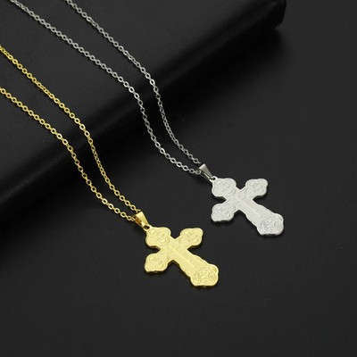 Supernatural Necklace Orthodox Cross Easter Day Chain Religious Amulet Ch