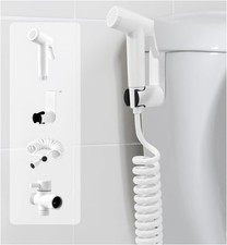 Handheld Bidet Sprayer Kit for Toilet, Feminine Wash, Faucet White