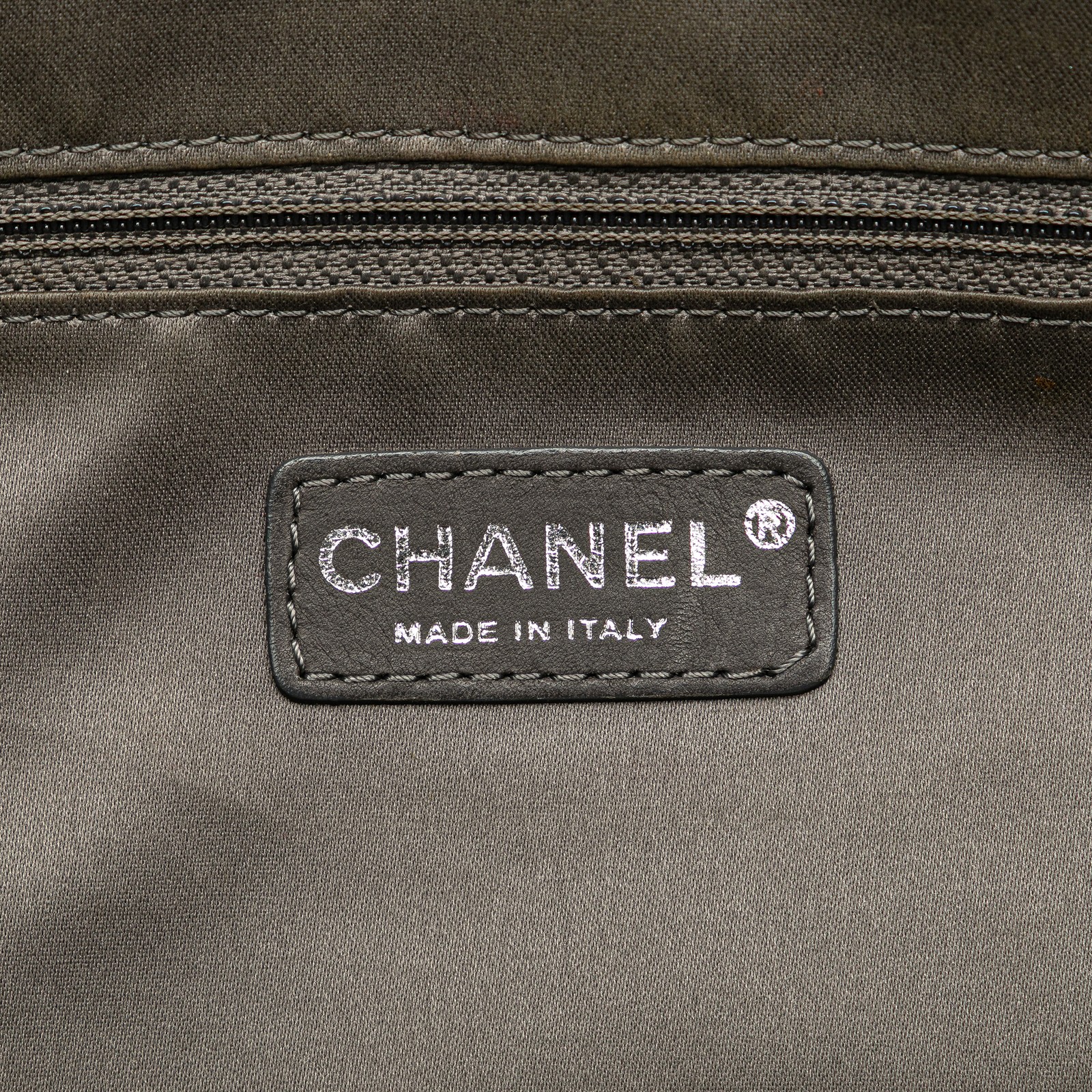 Authenticated Chanel Lambskin Square Stitched Lax… - image 5