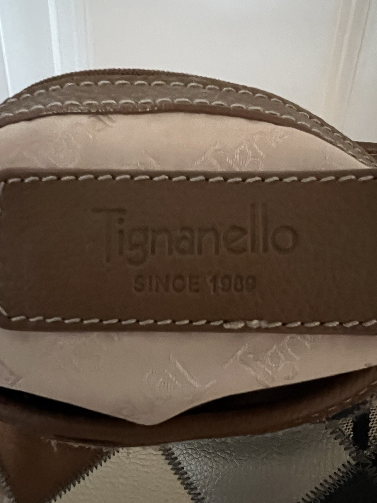 Tignanello Leather Suede Patchwork Shoulder Bag C… - image 4