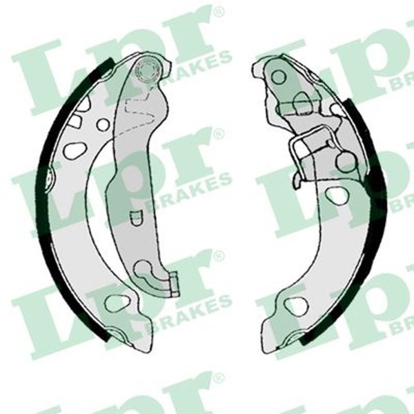 Bremsbackensatz LPR 08190 FüR 121 Puma Mazda Fiesta KA Ford 4 5 Van RB 16V Rocam-image