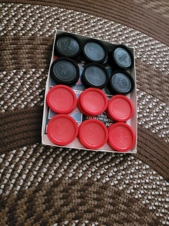 Cracker Barrel Jumbo 3 合 1 Checker 地毯游戏 28 英寸双面 Tic Tac Toe 美国制造 — 第 3/3 张图片