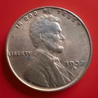 1937-S Lincoln Wheat Cent RB AU Penny  Actual Coin Pictured 670