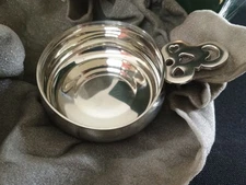 KIRK STIEFF pewter WILLIAMSBURG  - #CW16-3 & 1/4" PORRINGER NO USE! Open Box 