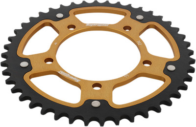 SUPERSPROX For Stealth Rear Sprocket - 44 Tooth - Gold - Aprilia RST-702-44-GLD