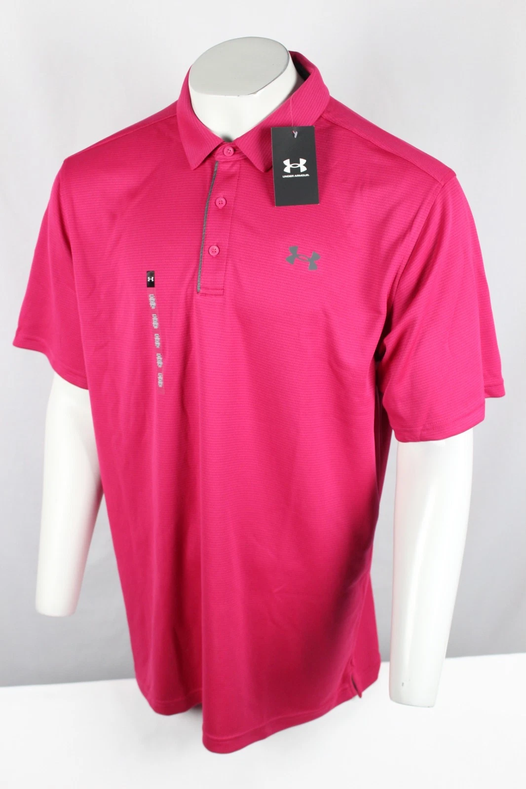 Under Armour Men's Tech Polo Short Sleeve Shirt Shaded Fuchsia 1290140 682
Opens in a new window or