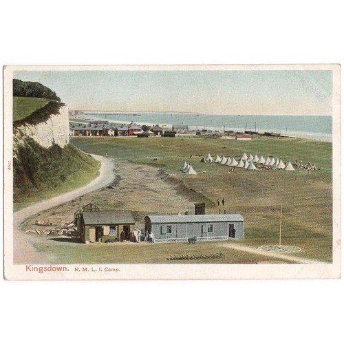 KINGSDOWN Royal Marine Light Infantry Camp, Kent Postcard by Peacock Unused