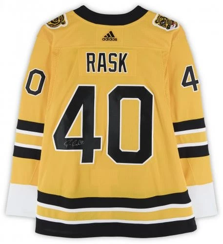 Camiseta deportiva auténtica Adidas retro inversa autografiada 2021 de Tuukka Rask Boston Bruins Foto 2 de 4