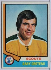 1974-75 Topps #36 Gary Croteau in EX Condition Scouts