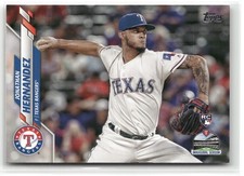 2020 Topps Jonathan Hernandez RC Rookie Texas Rangers #597