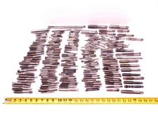 LARGE LOT OF VARIOUS SIZES AND TYPES OF HSS TAPS SPIRAL STRAIGHT CNC MACHINIST