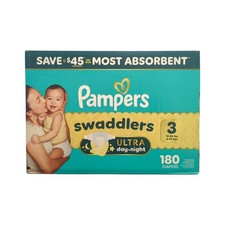 Pampers Swaddlers Ultra Day  Night Diapers, 180ct, Size 3 13-26lbs 