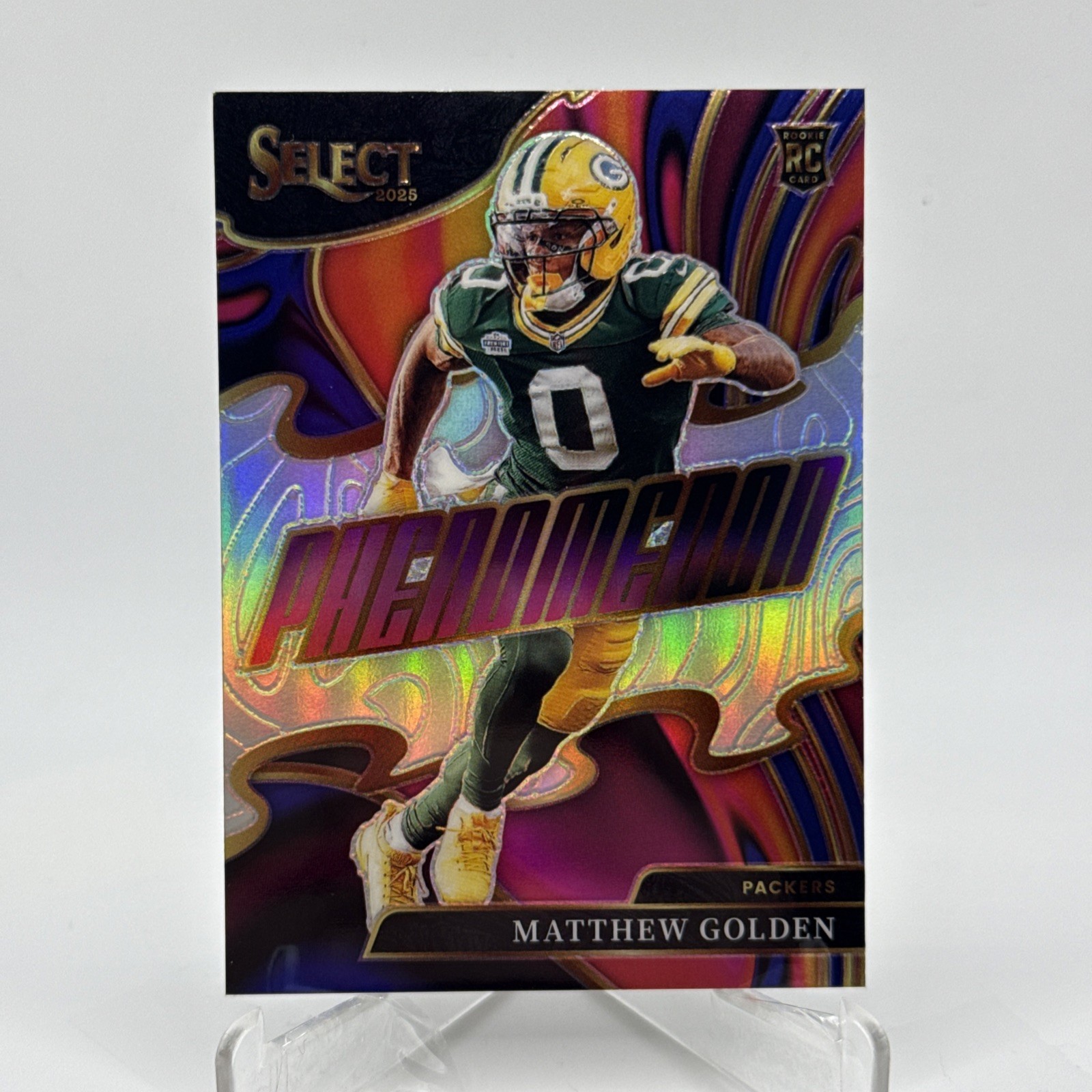2025 Panini Select Matthew Golden Phenomenon Silver Prizm Packers #9