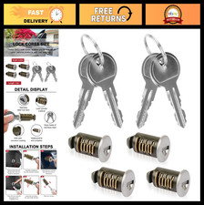 One-key Lock Core Set - 4 Cylinders 2 Keys For Roof Rack Cargo Carrier Bike One-key Lock Core Set - 4 Cylinders 2 Keys For Roof Rack Cargo Carrier Bike