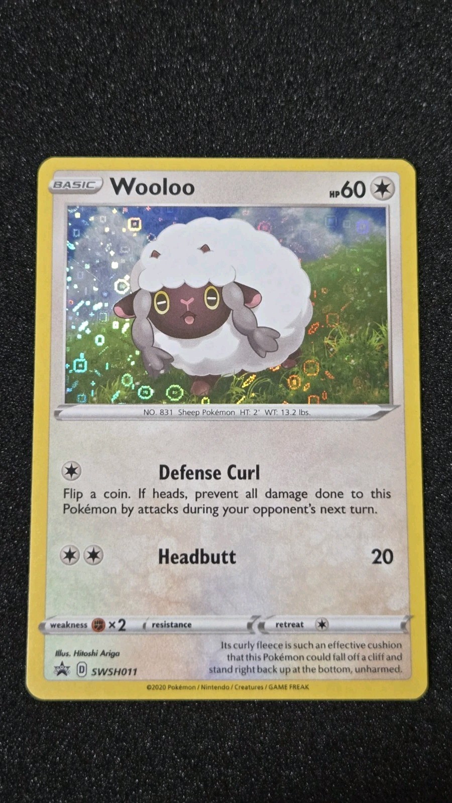Pokemon Card Wooloo SWSH011 Black Star Promo General Mills Near Mint