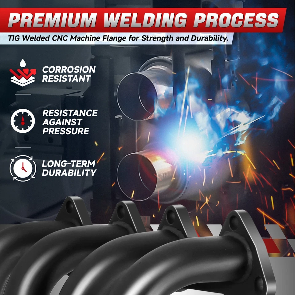 Colector de escape 4-1 cabezal negro para 94-01 Acura Integra GSR Type-R B18C DC2 Foto 4 de 4