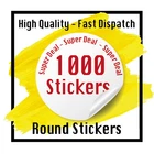 PERSONALISED ROUND PRINTED STICKERS CUSTOM LOGO LABELS BUSINESS SHIPPING