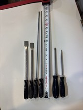 Snapon Tools Vintage Old Logo Black Hard Handle 6pc Lot Snapon Tools Vintage Old Logo Black Hard Handle 6pc Lot