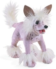 Folkmanis Chinese Crested Dog Hand Puppet, 20"