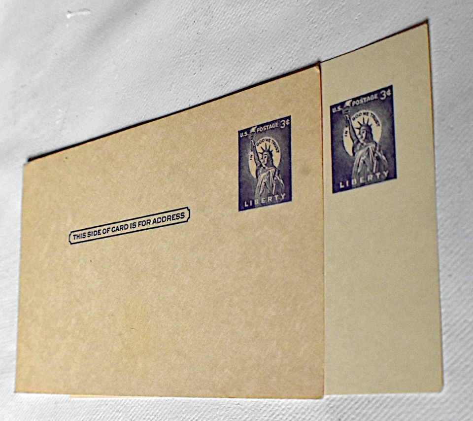 US POSTAL CARD SCOTT #UX46f LIBERTY 3C MNH, 1958 - Image 4 of 4