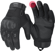 Tactical Gloves for Men, Touchscreen Motorcycle Gloves with Hard Shell Palm Pa