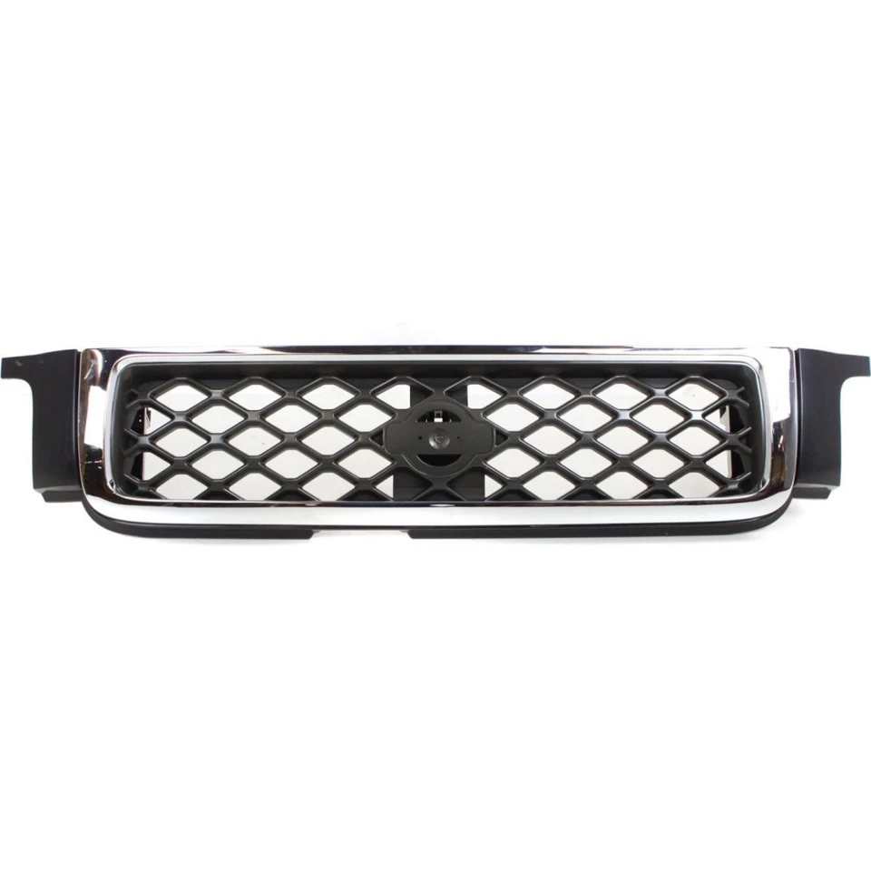 For Nissan Pathfinder Grille 1999-2001 Chrome Shell w/ Painted Dark Gray Insert Foto 2 de 4