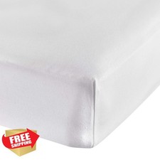 Abstract Crib Sheet Solid White Standard